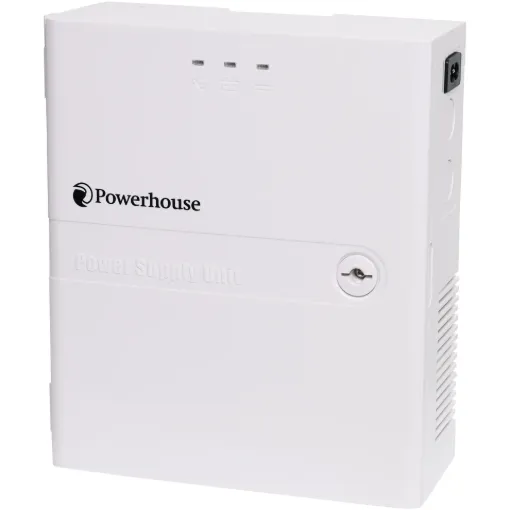 A complete 12V DC power supply and UPS battery backup in one compact enclosure. When operating from 240V, it automatically charges the internal battery (available separately) and powers the connected load (max 5A).