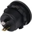 This panel mount volt meter is suitable for both 12V and 24V systems. Measures 5-30V voltage range. 29mm thread length.