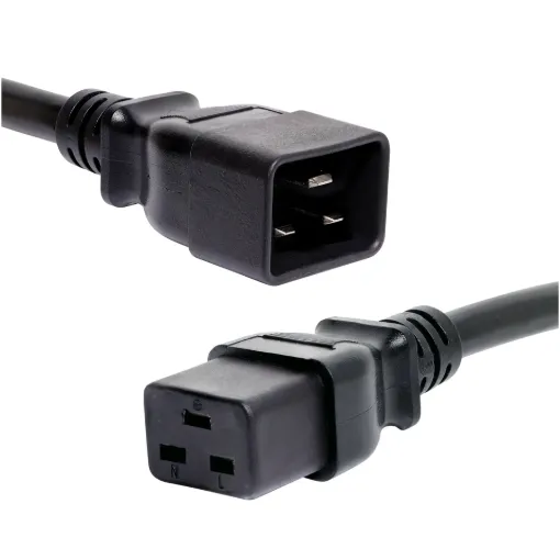 IEC C19 Female to C20 Male 2m 15 Amp rated. Energy authority approved.