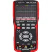 The ultimate field testing accessory combining an digital storage oscilloscope and digital multimeter. Fits right in the palm of your hand and is suitable for single handed operation when testing in tricky locations.  It features 2 channels with real time sampling modes of 280MSa/s (200M).