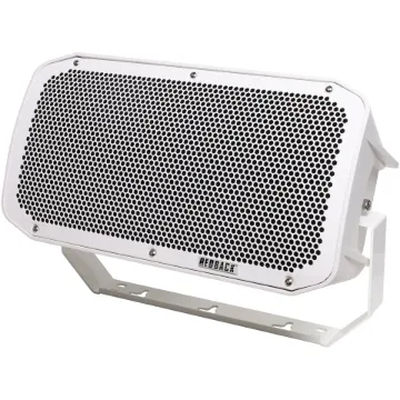 This all weather long throw PA speaker features a two-way driver, including 8-inch woofer and 1-inch tweeter for PA sound projection.