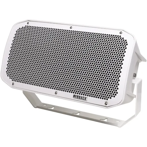 This all weather long throw PA speaker features a two-way driver, including 8-inch woofer and 1-inch tweeter for PA sound projection.