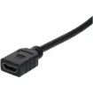 HDMI® socket to socket wallplate fly lead (Ultra High Speed HDMI Cable). Fitted with screw mount recesses for attaching to custom AV wallplates. HDMI® certified. Supports 8K resolutions at 60Hz. Suitable for use with 1.4, 2.0 and 2.1 HDMI® compliant equipment.
