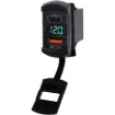 This switch panel charger includes 30W PD (type C) and 18W QC3.0 (type A). Connects directly to 12-24V with fused wiring harness.
