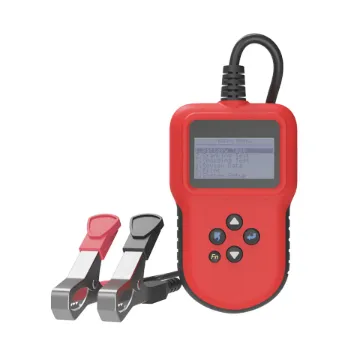 Detects and analyses battery voltage, cold cranking amperes (CCA), resistance (mΩ) and battery cell condition.