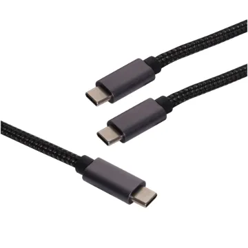 USB 3.2 Type C Male to Dual C Male. Length: 1.5m. 100W power delivery.