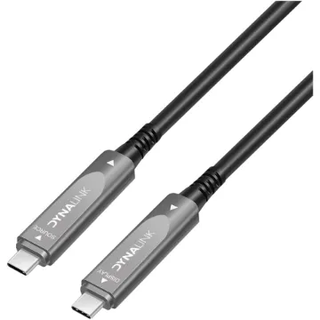 This lead is a hybrid of optical fibre and copper to provide both high speed 10Gbps data transfer speeds, plus 60W power delivery.