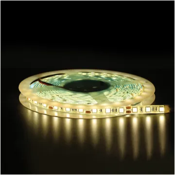 IP65 5050 Warm White 12 Volt LED Strip Light 5m