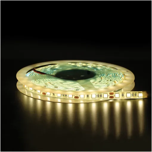 IP65 5050 Warm White 12 Volt LED Strip Light 5m