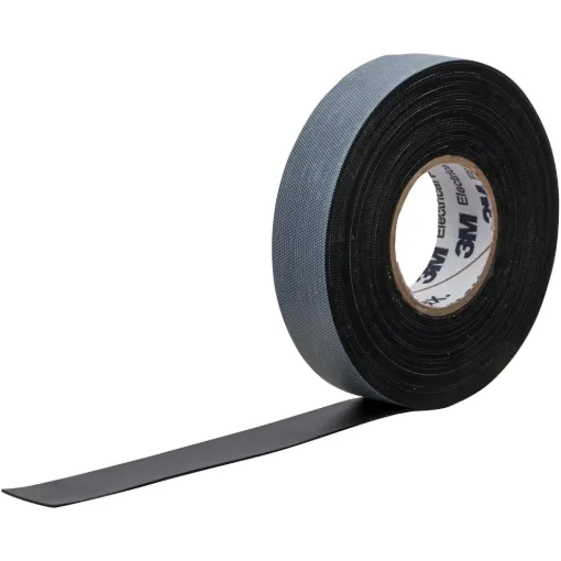 This 6.7m roll of 19mm wide, 0.76mm thick Rubber Splicing tape is a conformable self-fusing rubber electrical insulating tape. It is compatible with solid dielectric cable insulations and remains flexible over a wide temperature range up to 80C. Rated upto 600V. Designed for low voltage electrical insulating and moisture sealing applications.
