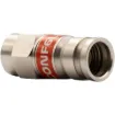 Kingray’s new Series 6 Premium Compression Connector, Torque Retaining, 18mm with continuous ground feature. Laboratory testing has proven that, even in a loosened state, the KCONF6L’s unique features keep the connection tight while providing enhanced shielding and continuous grounding. Compatible with 60% thru quad shield RG6 coaxial cable. Foxtel Approved. (F31218)