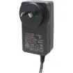 18V DC Switchmode Plugpack Supplied with fixed positive to tip 2.1mm DC jack. Compact design with high current regulated output. Energy authority approved. MEPS approved.
