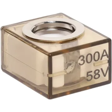 Bolt on marine rated battery fuses. Sits on the stud between the connection and the terminal.