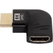 lat Right Angle HDMI Adaptor. Left direction adaptor.