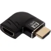 Flat Right Angle HDMI Adaptor. Right direction adaptor.
