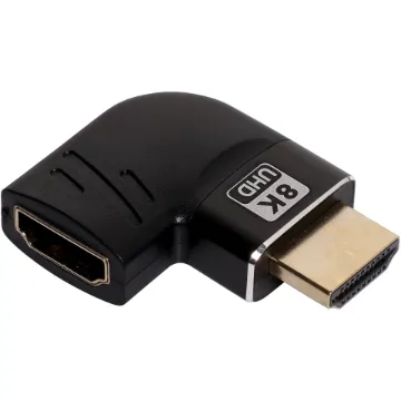 Flat Right Angle HDMI Adaptor. Right direction adaptor.
