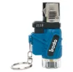 A handy fliptop keyring blowtorch, ideal for those quick jobs on the go! Easy one hand operation with adjustable 1300 degree C flame, one click piezo ignition and easily refillable with butane gas.