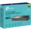 8-Port Gigabit Desktop Switch with 4-Port PoE provides the seamless network connection. It integrates 1000Mbps Gigabit Ethernet and 10/100Mbps Fast Ethernet network capabilities.
