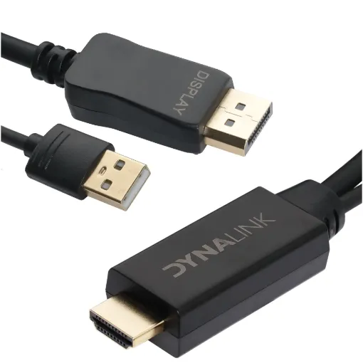 2m HDMI Male to DisplayPort Male Adapter Lead