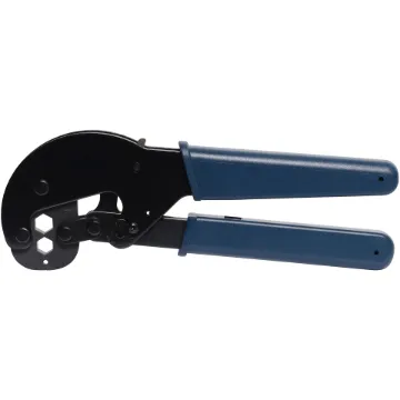 This hexagonal coaxial crimper. Suitable for crimping RG6 P 0486 F-type as well as RG213 P 0451 N-type and other RF coaxial connectors. Ratchet Action.