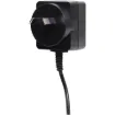 12V DC Switchmode Plugpack Supplied with reversible 2.1mm DC jack. Compact design with high current regulated output. Energy authority approved. MEPS approved.  12VDC @ 0.5A.