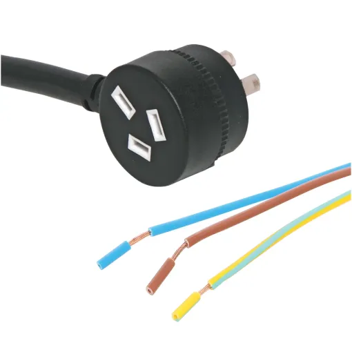 2m Bare Ends Piggyback Mains Extension Power Cable
