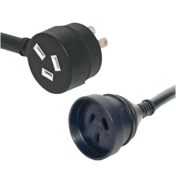 1m Black Mains Extension Power Cable (1.5mm)