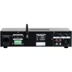 Designed as an all-in-one compact amplifier for retail music systems and small scale PA systems requiring 100V line output, Bluetooth connectivity and telephone paging input.