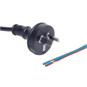 7.5A 2 pin 2m bare ends, 6.4mm. Energy Authority approved.