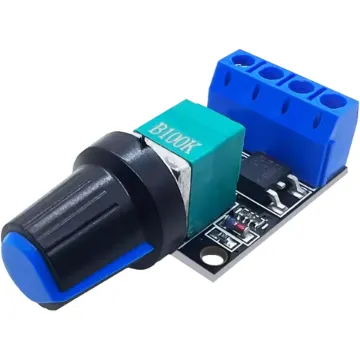This compact PWM DC motor speed controller is designed for precise and efficient control of DC motors and compatible LED loads. Operating across a wide 5V to 16V input range, it provides smooth stepless speed regulation using pulse width modulation while maintaining high efficiency.