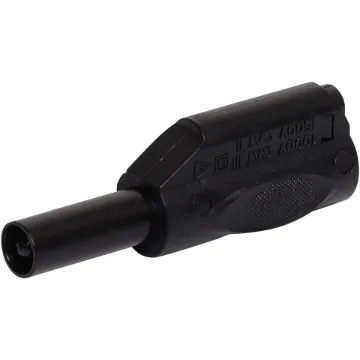 Solder termination suits wire less than 4mmØ. Nylon casing with nickel plated heat treated beryllium copper. Stackable for use with standard 4mmØ banana plugs and sockets.