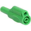 Solder termination suits wire less than 4mmØ. Nylon casing with nickel plated heat treated beryllium copper. Stackable for use with standard 4mmØ banana plugs and sockets.