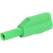 Solder termination suits wire less than 4mmØ. Nylon casing with nickel plated heat treated beryllium copper. Stackable for use with standard 4mmØ banana plugs and sockets.