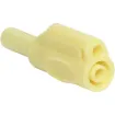 Solder termination suits wire less than 4mmØ. Nylon casing with nickel plated heat treated beryllium copper. Stackable for use with standard 4mmØ banana plugs and sockets.