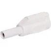 Solder termination suits wire less than 4mmØ. Nylon casing with nickel plated heat treated beryllium copper. Stackable for use with standard 4mmØ banana plugs and sockets.