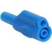 Solder termination suits wire less than 4mmØ. Nylon casing with nickel plated heat treated beryllium copper. Stackable for use with standard 4mmØ banana plugs and sockets.