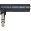 Right Angle 6.35mm Stereo Plug to 6.35mm Socket Adapter