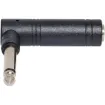 Right Angle 6.35mm Mono Plug to 6.35mm Socket Adapter