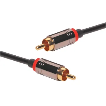 Designed for digital audio. Pro Grade RG59U coaxial cable with diecast connectors & gold plated contacts.