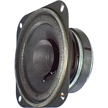 15 watt. 8Ω. High efficiency dual cone quality driver. Excellent midrange 'presence'.  Rolled edge cone suspension.  Ideal for public address applications.  Diagonal mounting hole centres at 117mm.