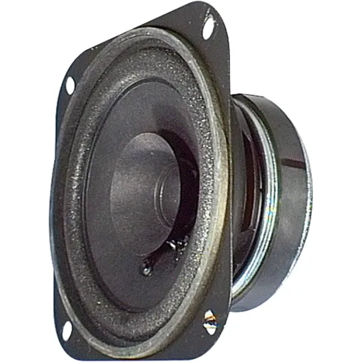 15 watt. 8Ω. High efficiency dual cone quality driver. Excellent midrange 'presence'.  Rolled edge cone suspension.  Ideal for public address applications.  Diagonal mounting hole centres at 117mm.