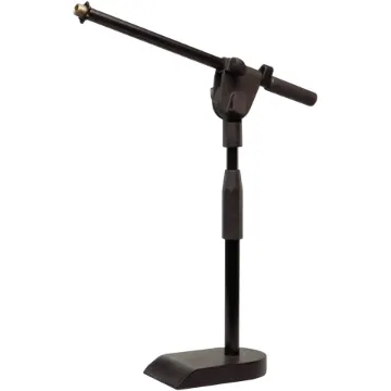 Telescopes both vertically and horizontally. Swivel adjustment on horizontal arm. 5/8" thread adaptor supplied. Heavy cast base. Compatible with both 3/8" and 5/8" thread mounts