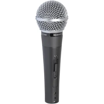 This fine quality microphone has been styled on the famous Shure&trade Bros SM58. In our opinion the reproduction is every bit as good as the genuine article. Housed in a sturdy diecast body and fitted with a silent action reed type on/off switch.