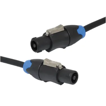 20m SpeakOn connector to SpeakOn connector audio lead. Made with 2 core flexible cable connecting 1+ & 1- of the connector.