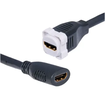Fitted with HDMI 2.0 sockets on both ends. 150mm fly lead