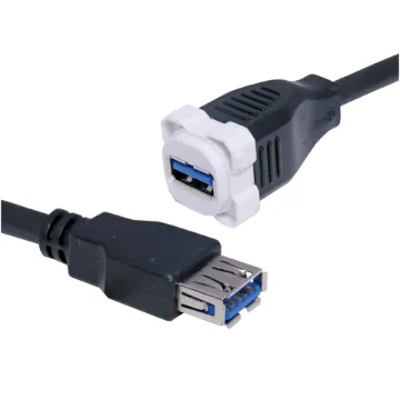 Fitted with USB 3.0 sockets on both ends. 150mm fly lead