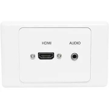 Flylead Wallplate fitted with HDMI high speed with Ethernet (1.4) connection and 3.5mm stereo. Supplied with two facia covers to suit your decor.