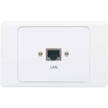 Wallplate fitted with RJ45 Cat6 connection. 150mm fly lead on rear.