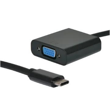 This lead adaptor converts a USB C signal to VGA. This allows high quality video signals to be transmitted over greater distances.