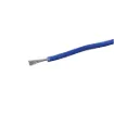 14 strand 21AWG medium gauge tinned copper hookup wire with a PVC insulator suitable for indoor general purpose wiring.